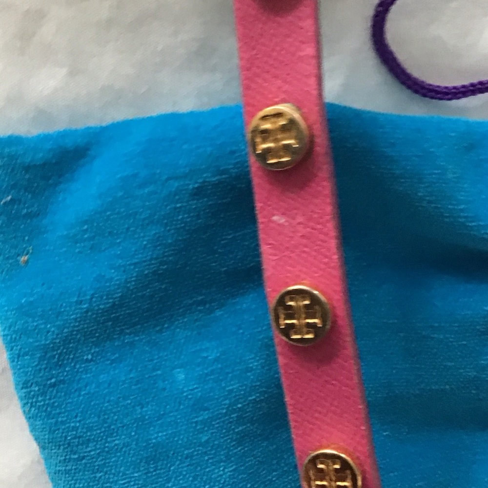 Tory Burch Pink and Gold Bracelet Set - Picture 3 of 5